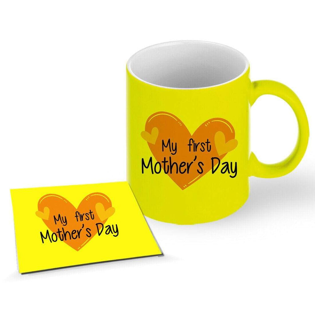 My First Mother's Day Mug Cup Coffee Tea Gift With Or Without A Coaster Set D2