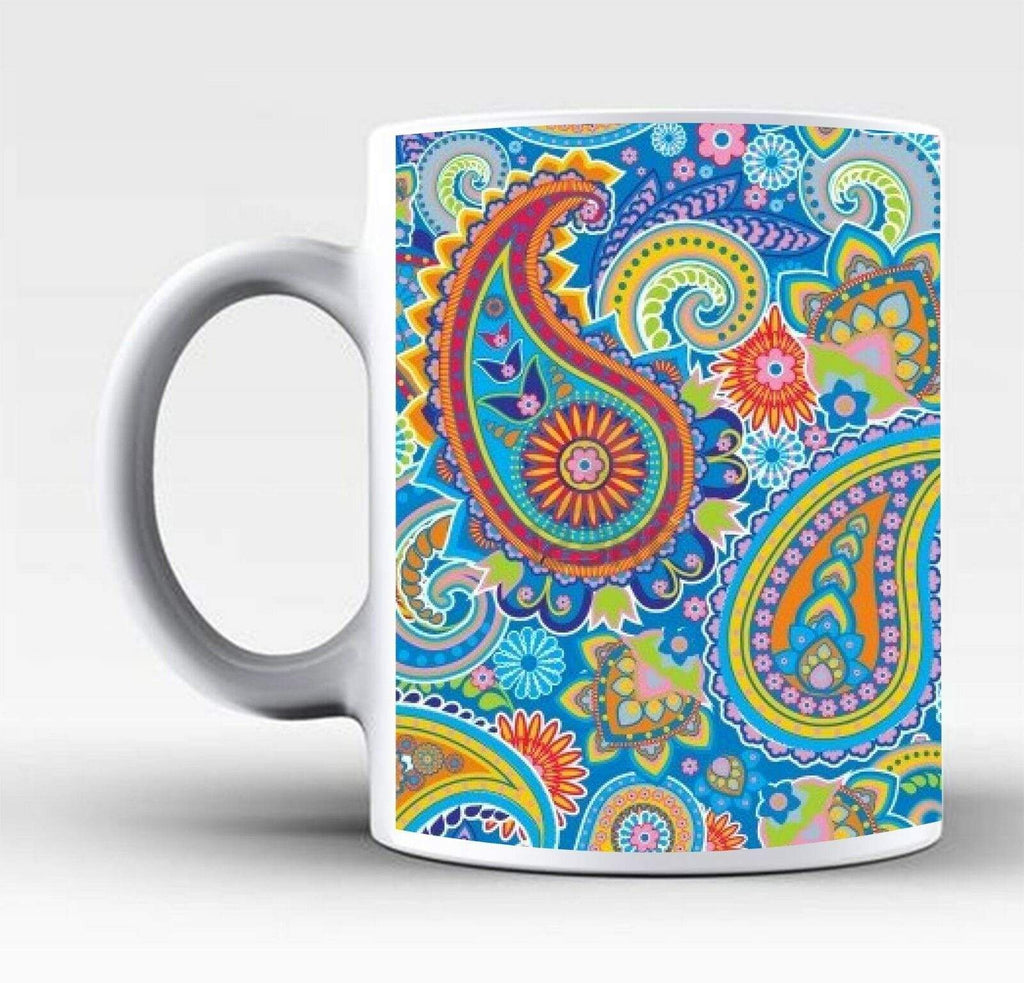 New Ideal Tea Coffee Mug Perfect Gift Present Paisley Aztec Print Drink Glass 1