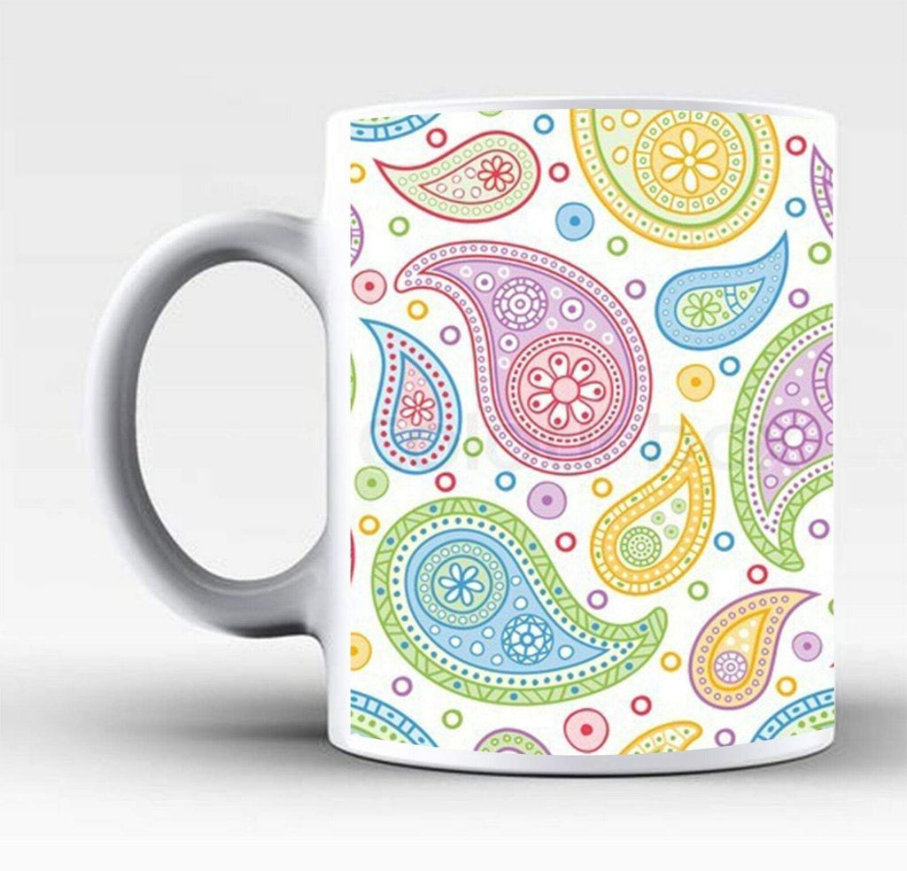 New Ideal Tea Coffee Mug Perfect Gift Present Paisley Aztec Print Drink Glass 1