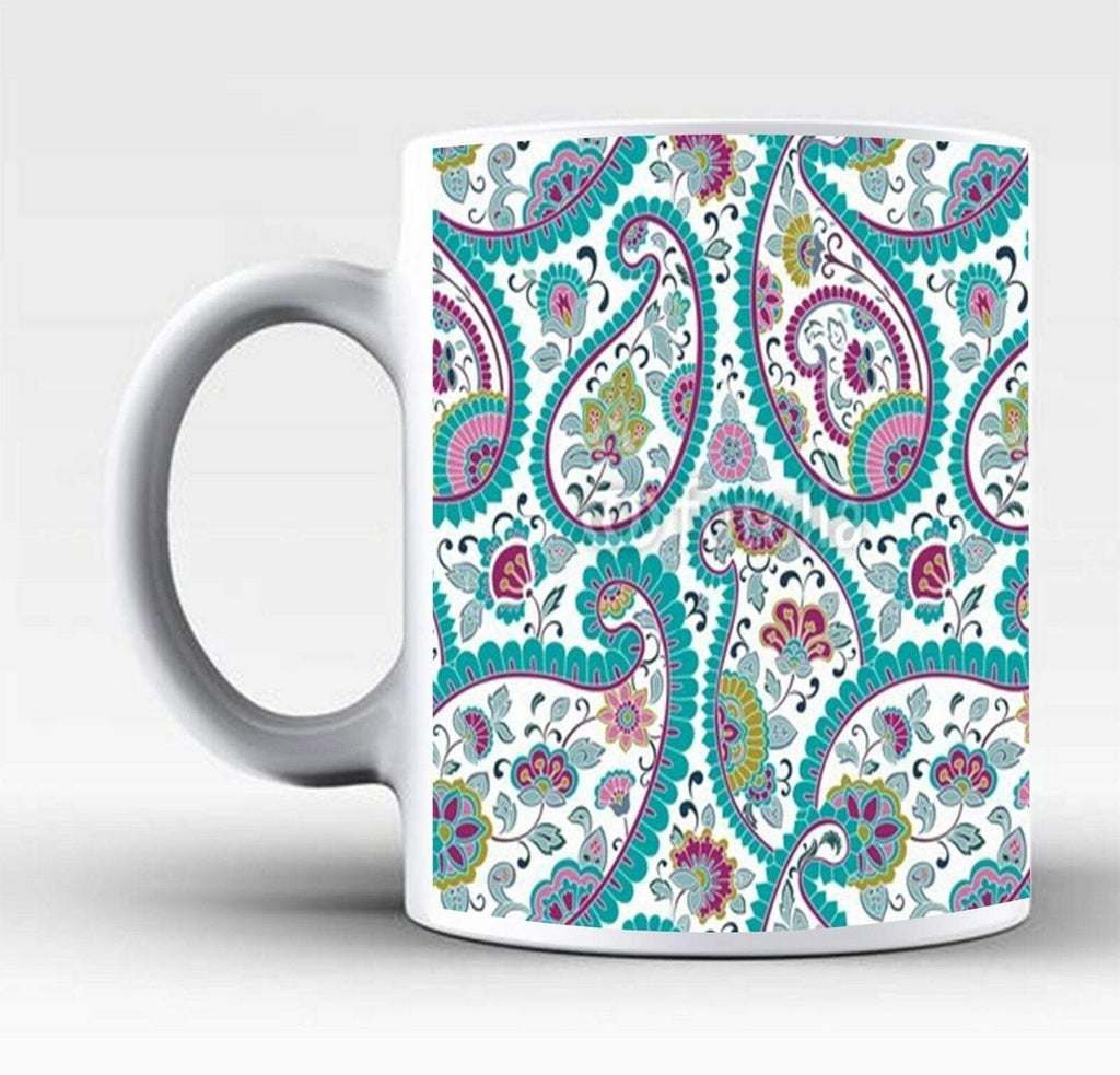 New Ideal Tea Coffee Mug Perfect Gift Present Paisley Aztec Print Drink Glass 1