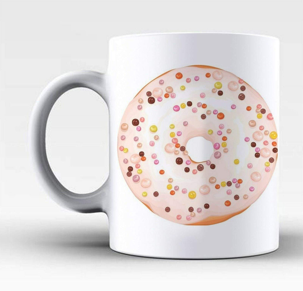 New Perfect Ideal Tea Coffee Mug Gift Present Sweet Doughnut Print Drink Glass 3