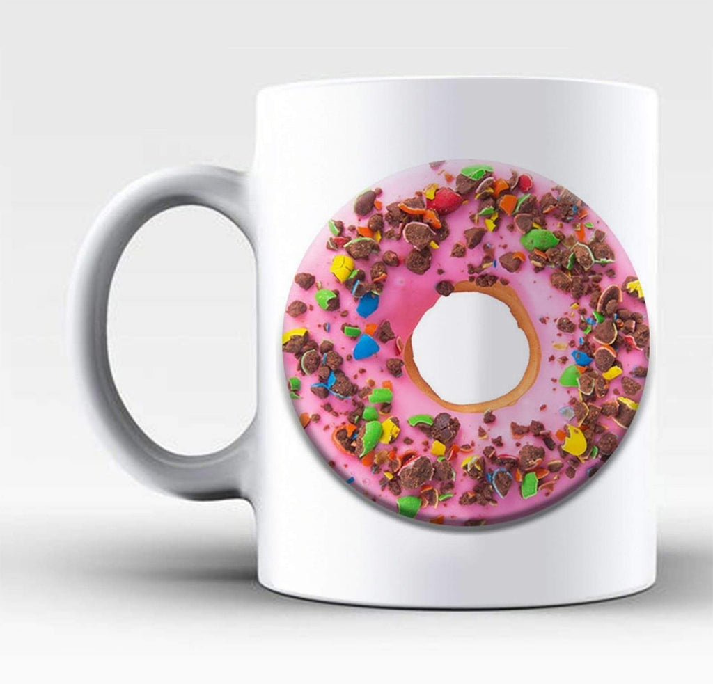 New Perfect Ideal Tea Coffee Mug Gift Present Sweet Doughnut Print Drink Glass 1