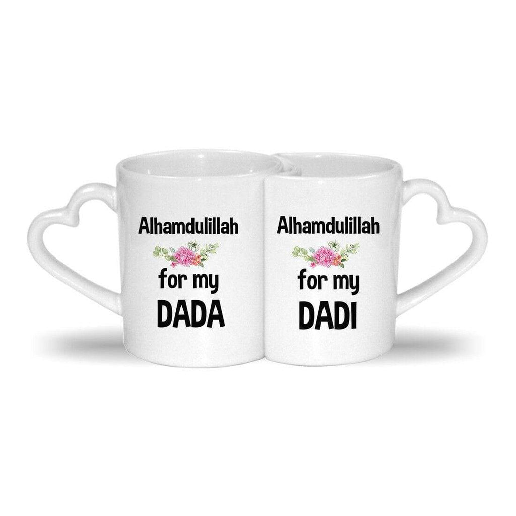 Set Of 2 Mugs Baba Mama Dada Dadi Nana Nani Ami Parents Grandparents Gift D1