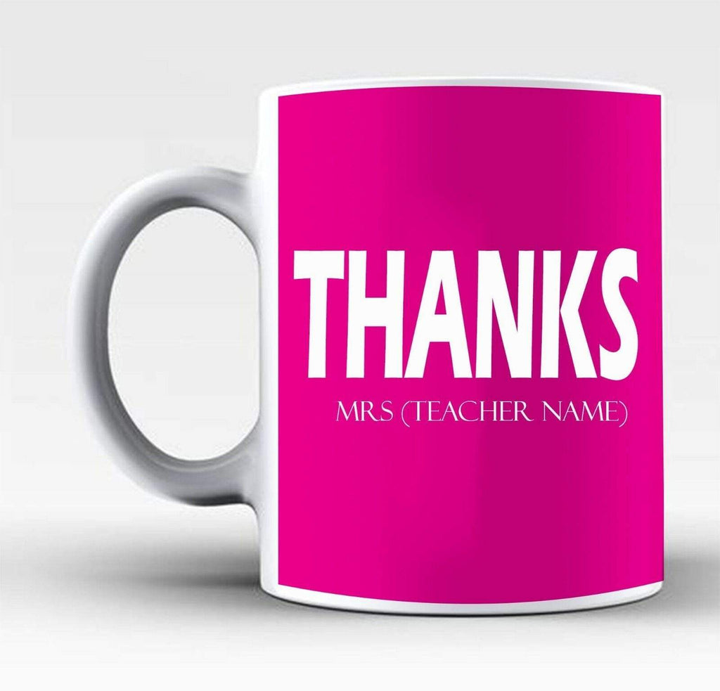 Personalised Best Teacher Mug Cup Gift Retiring Thank You Present From Pupil