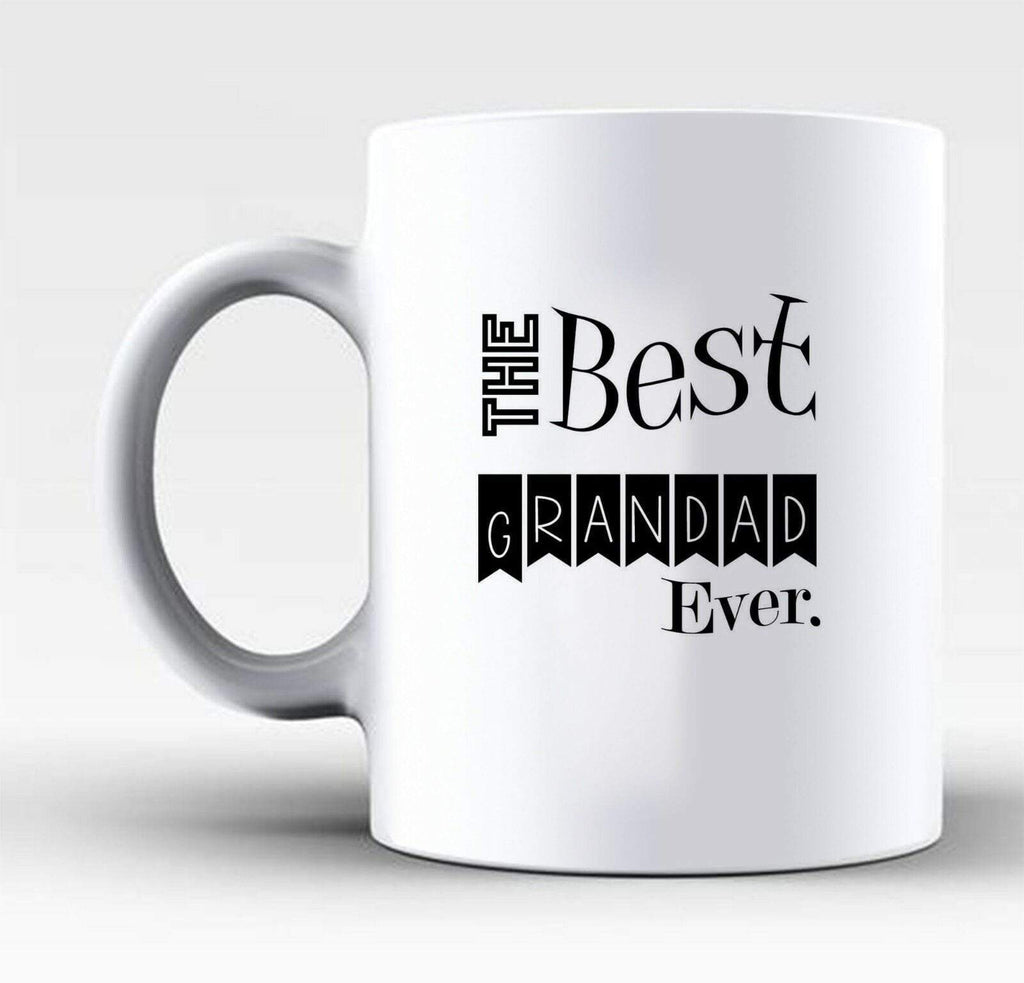 The Best Grandad Ever Glass Mug Cup Gift For A Special Dad Grandpa Daddy D3