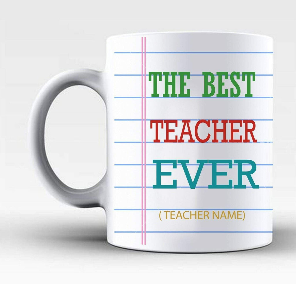 Personalised Best Teacher Mug Cup Gift Retiring Thank You Present From Pupil