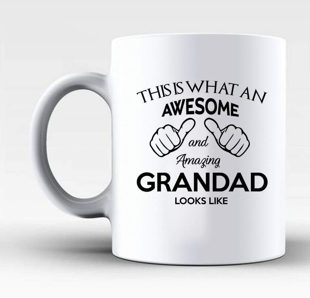 The Best Grandad Ever Glass Mug Cup Gift For A Special Dad Grandpa Daddy D3