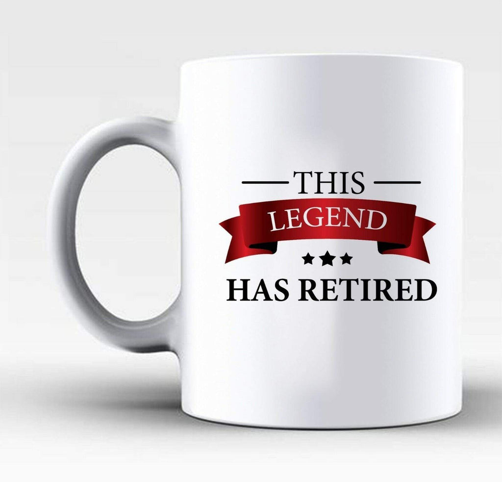 The Legend Has Retired Retirement Mug Cup Gift Thank You Present New Designs 2