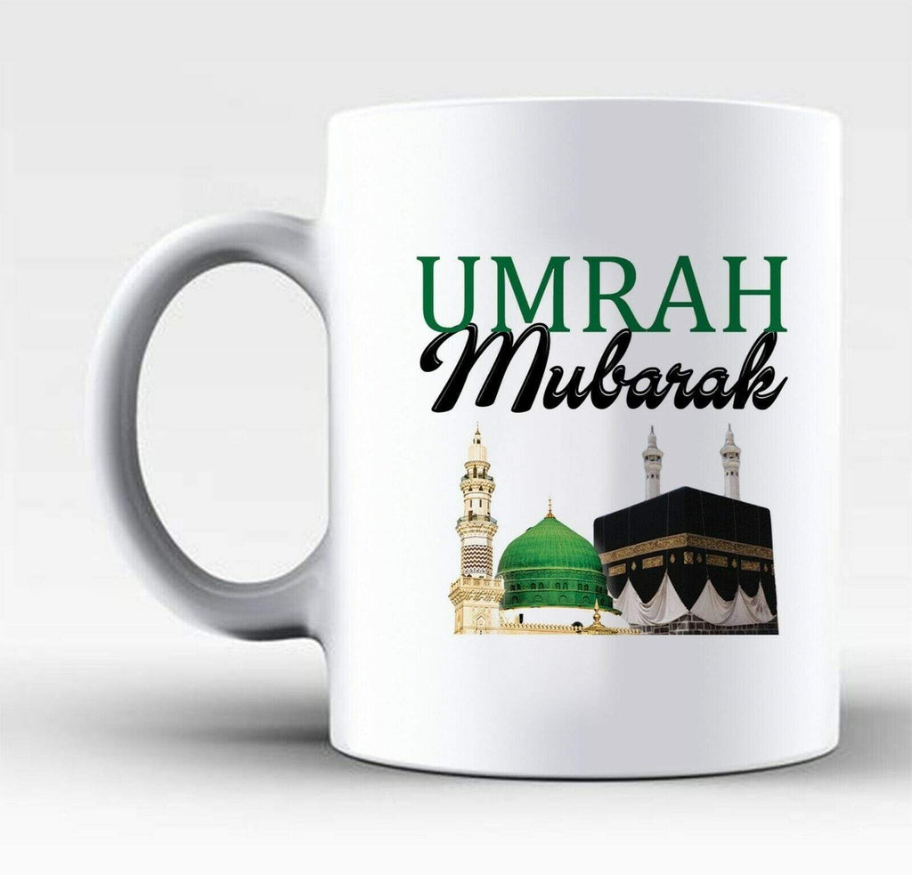 Umrah Mubarak Islamic Muslim Drink Cup Glass Coffee Tea Mug Gift Present NEW D1