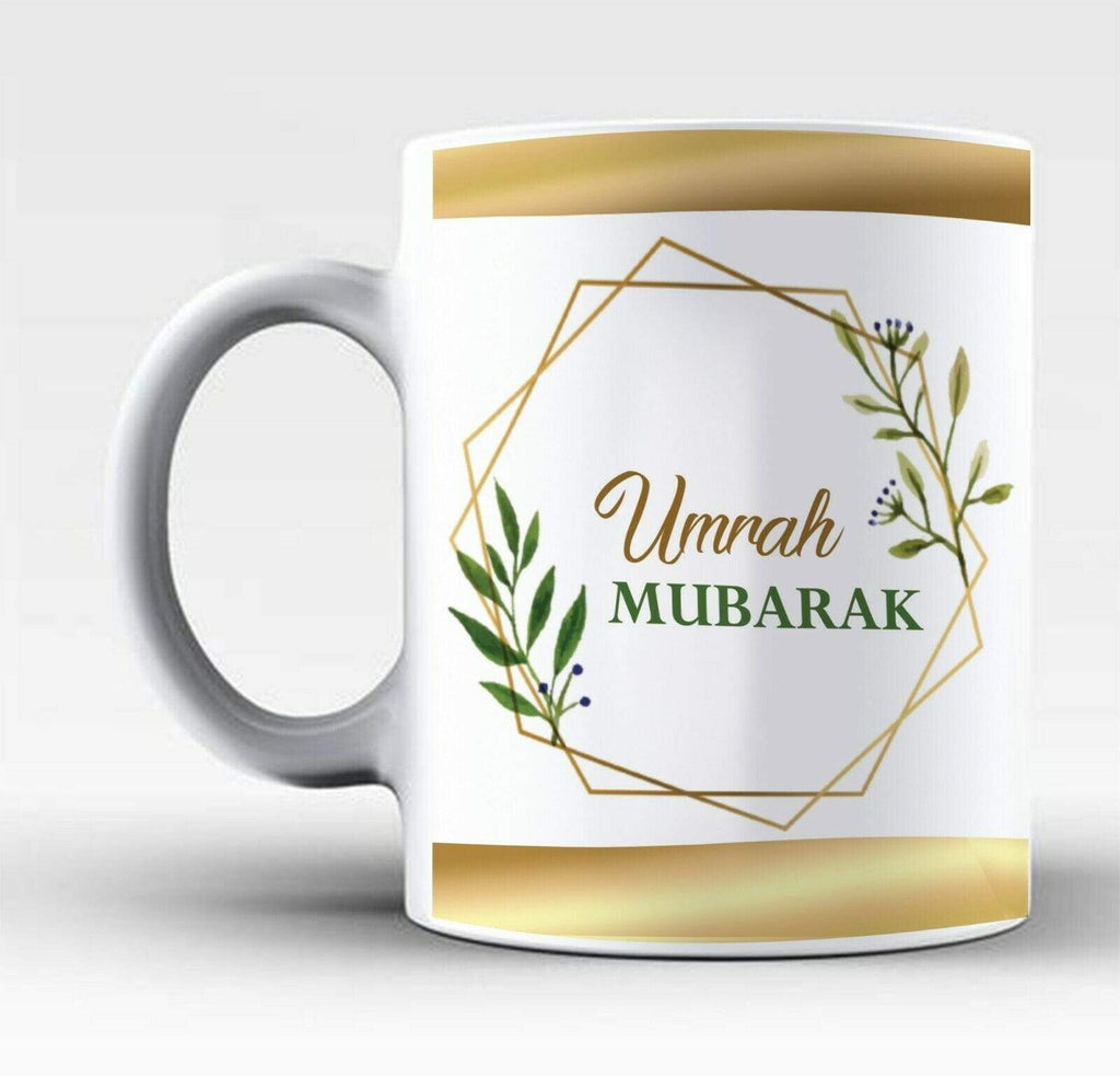 Umrah Mubarak Islamic Muslim Drink Cup Glass Coffee Tea Mug Gift Present NEW D2