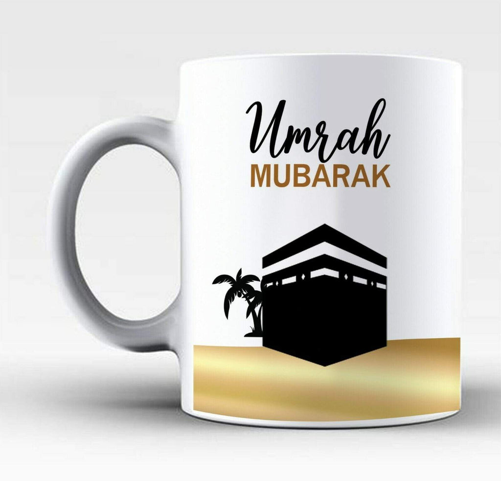 Umrah Mubarak Islamic Muslim Drink Cup Glass Coffee Tea Mug Gift Present NEW D2