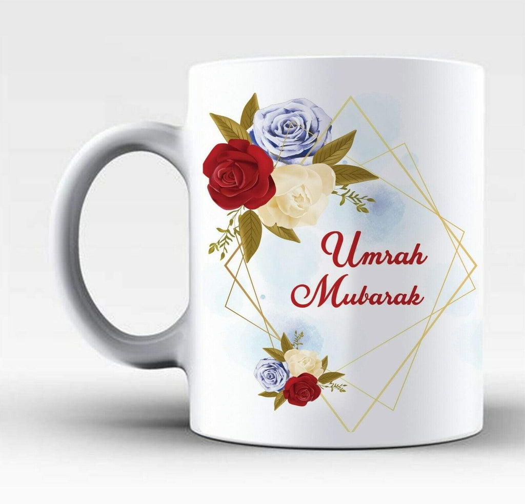 Umrah Mubarak Islamic Muslim Drink Cup Glass Coffee Tea Mug Gift Present NEW D1