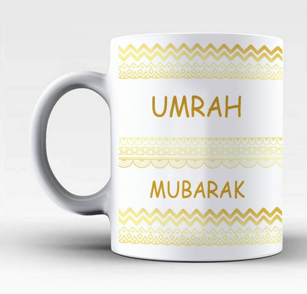 Umrah Mubarak Islamic Muslim Drink Cup Glass Coffee Tea Mug Gift Present NEW D1