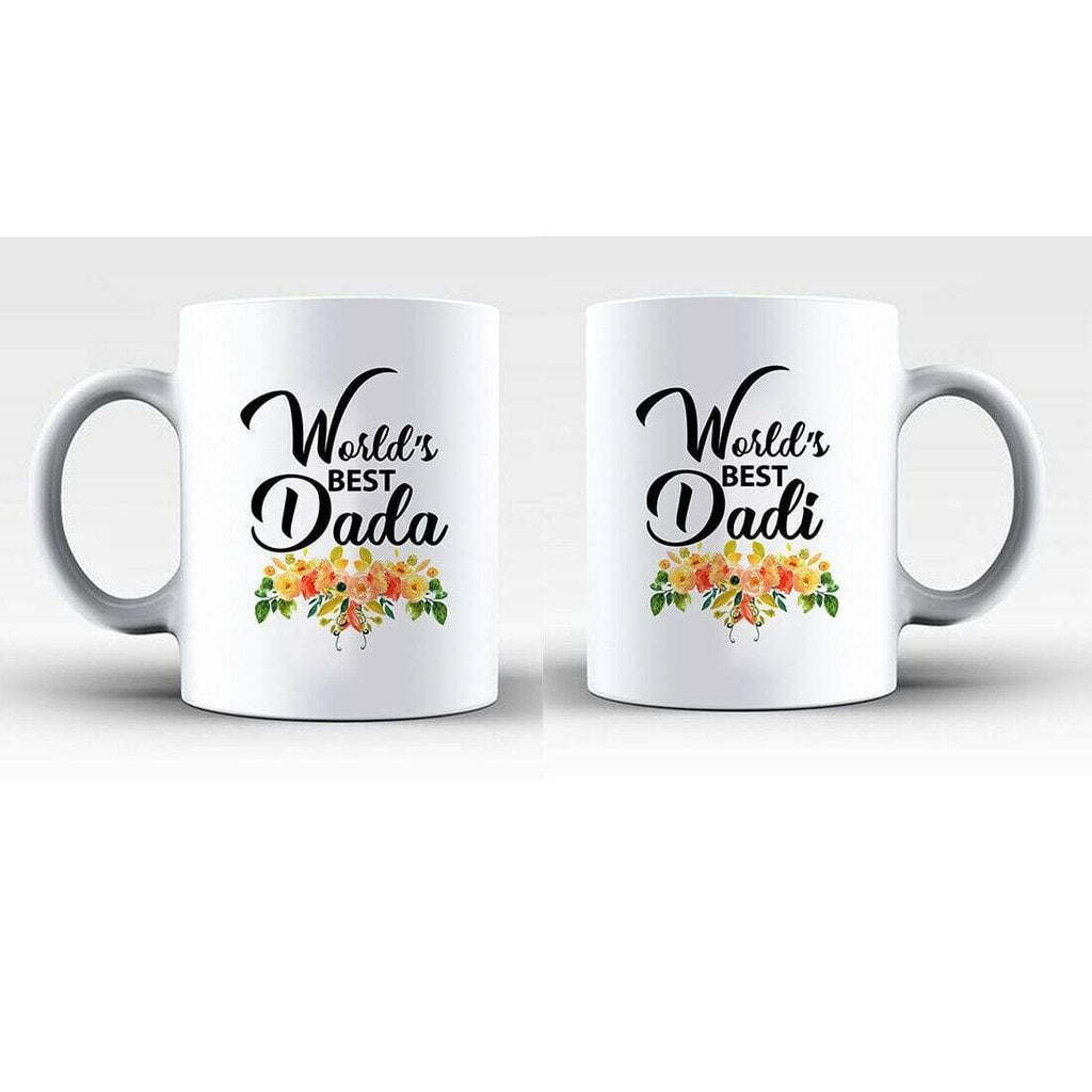 Worlds Best Dada Dadi Nana Nani Asian Grandparents Sets OR Single Present Mugs