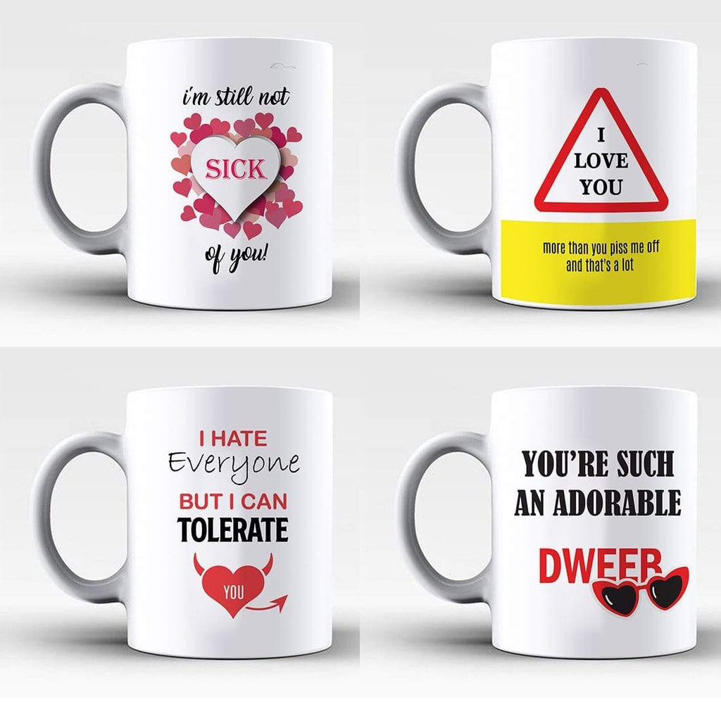Funny Cute & Romantic Valentines Day Mugs Gift Present