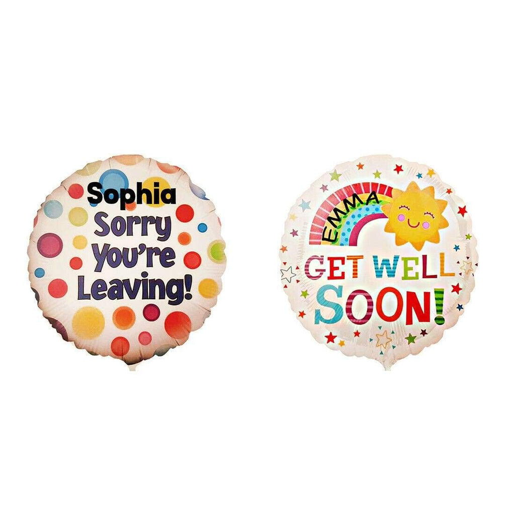 Personalised Foil Balloon Sorry Your Leaving Get Well Soon Present Gift D2