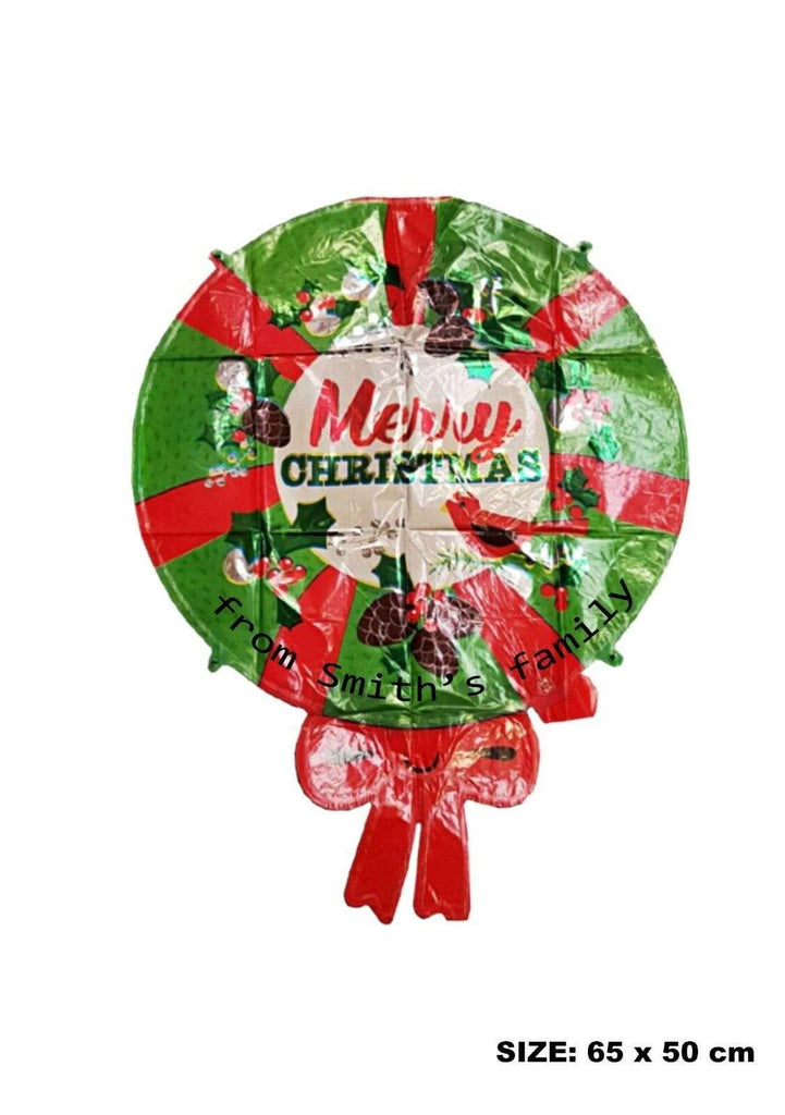 Personalise Christmas Xmas Santa Foil Balloons Shape Party Decoration Gift