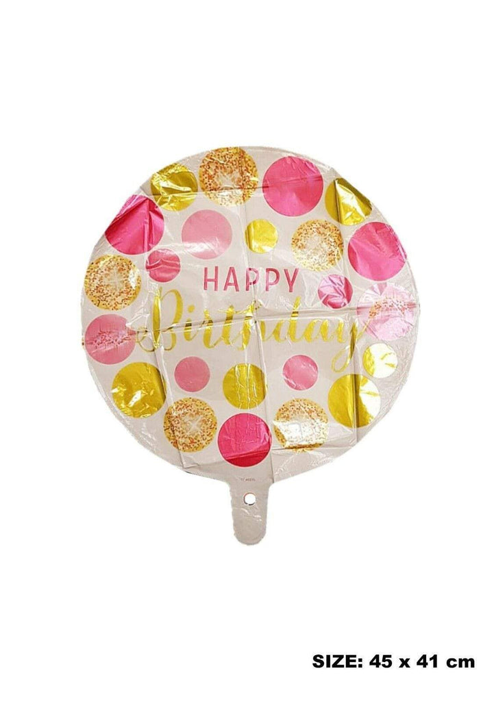 Personalise Happy Birthday Theme Cake Shape Foil Balloons Party Decoration Gift