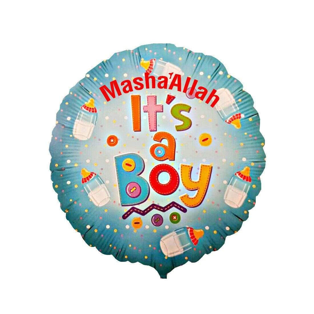 Personalised Foil Islamic Mashallah Its A Boy Girl Balloon Celebration Gift D1