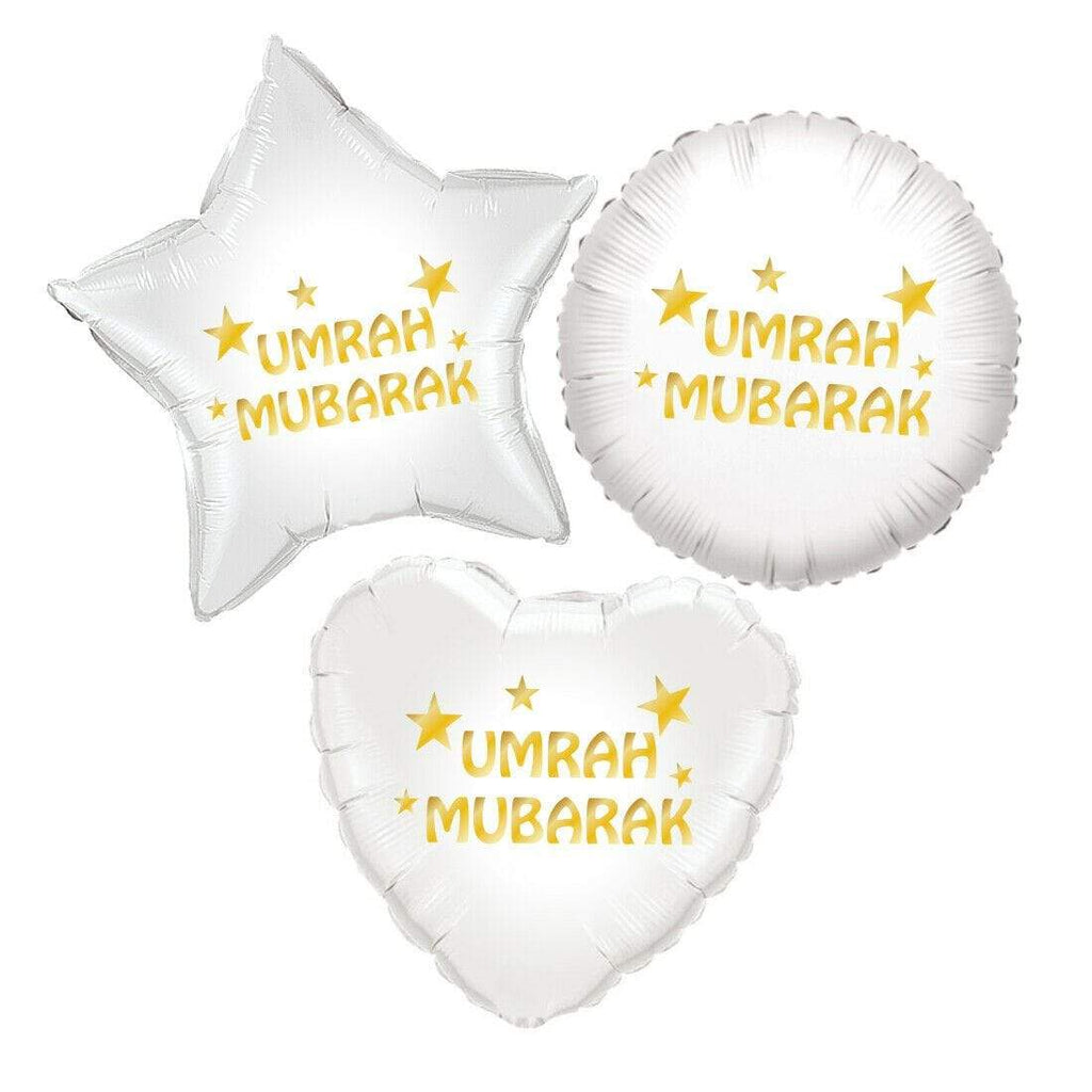 Personalised Foil Islamic Umrah Mubarak Celebration Balloon Decoration Gift MIX5