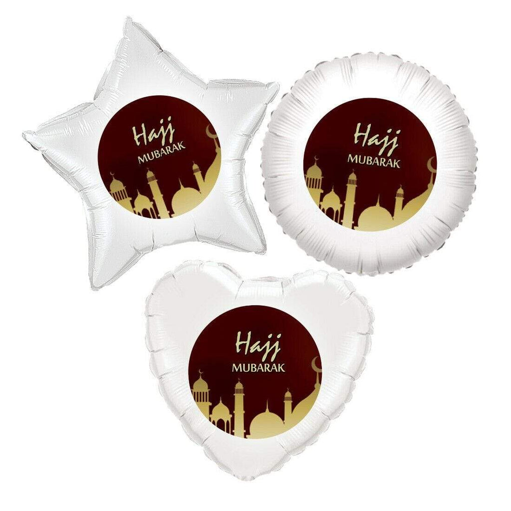 Hajj Mubarak Foil Islamic Pilgrimage Celebration Balloon Decoration Gift MIX 5