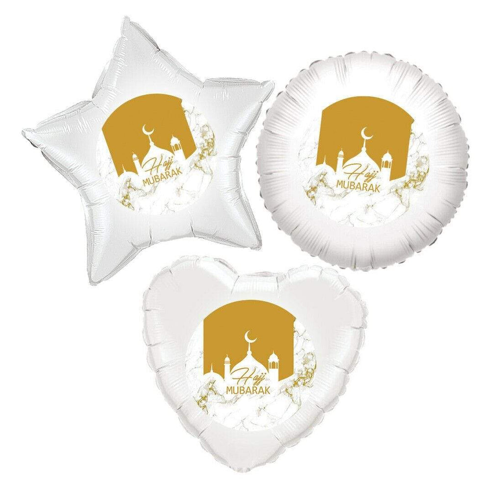 Hajj Mubarak Foil Islamic Pilgrimage Celebration Balloon Decoration Gift MIX 6