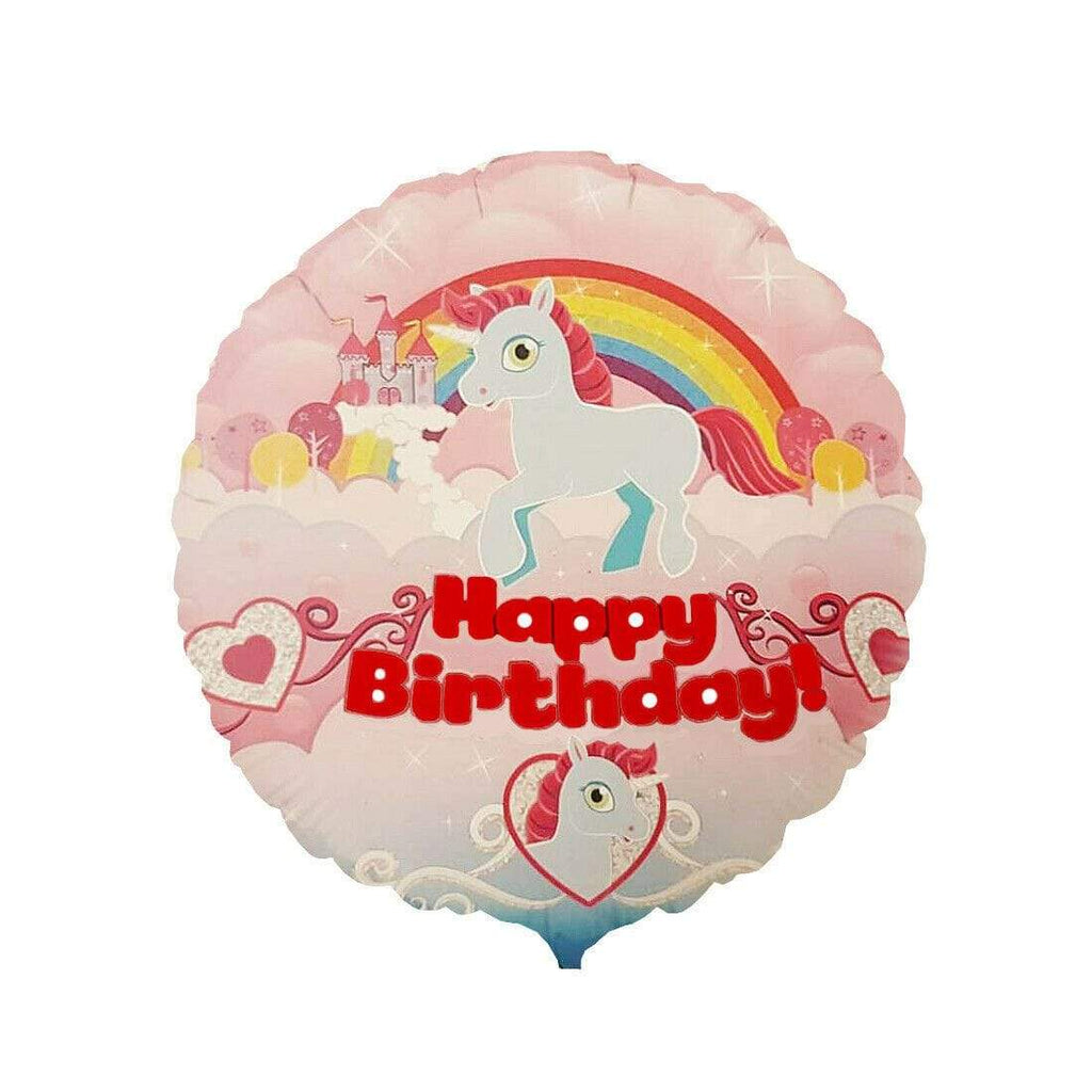 Personalised Pepper Pig Mickey Mouse Sponge Bob Elsa Unicorn Kids Foil Balloons