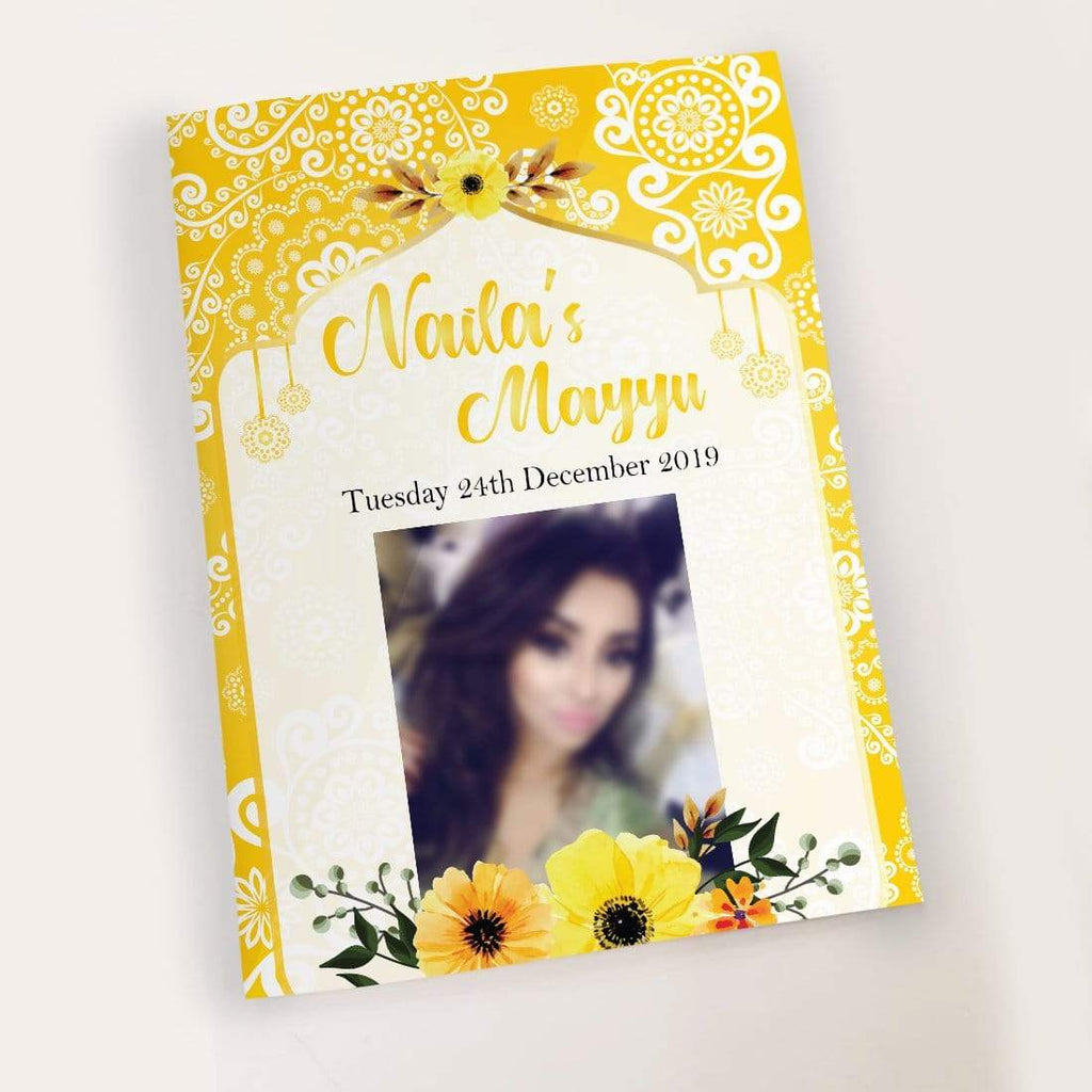 Personalised Urdu Wedding Mehndi Dholki Mayya Song Books Hen Party Tradition