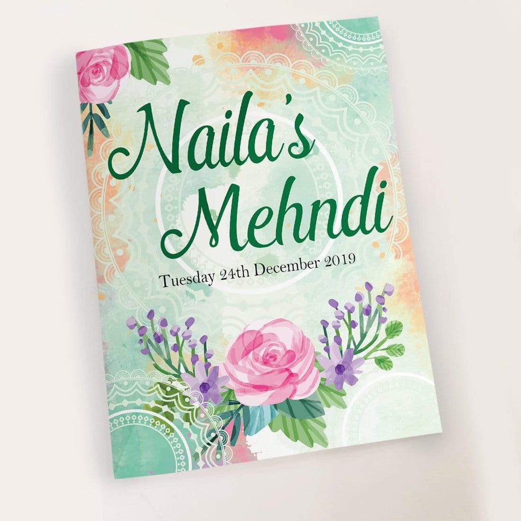 Personalised Urdu Wedding Mehndi Dholki Mayya Song Books Hen Party Tradition 2