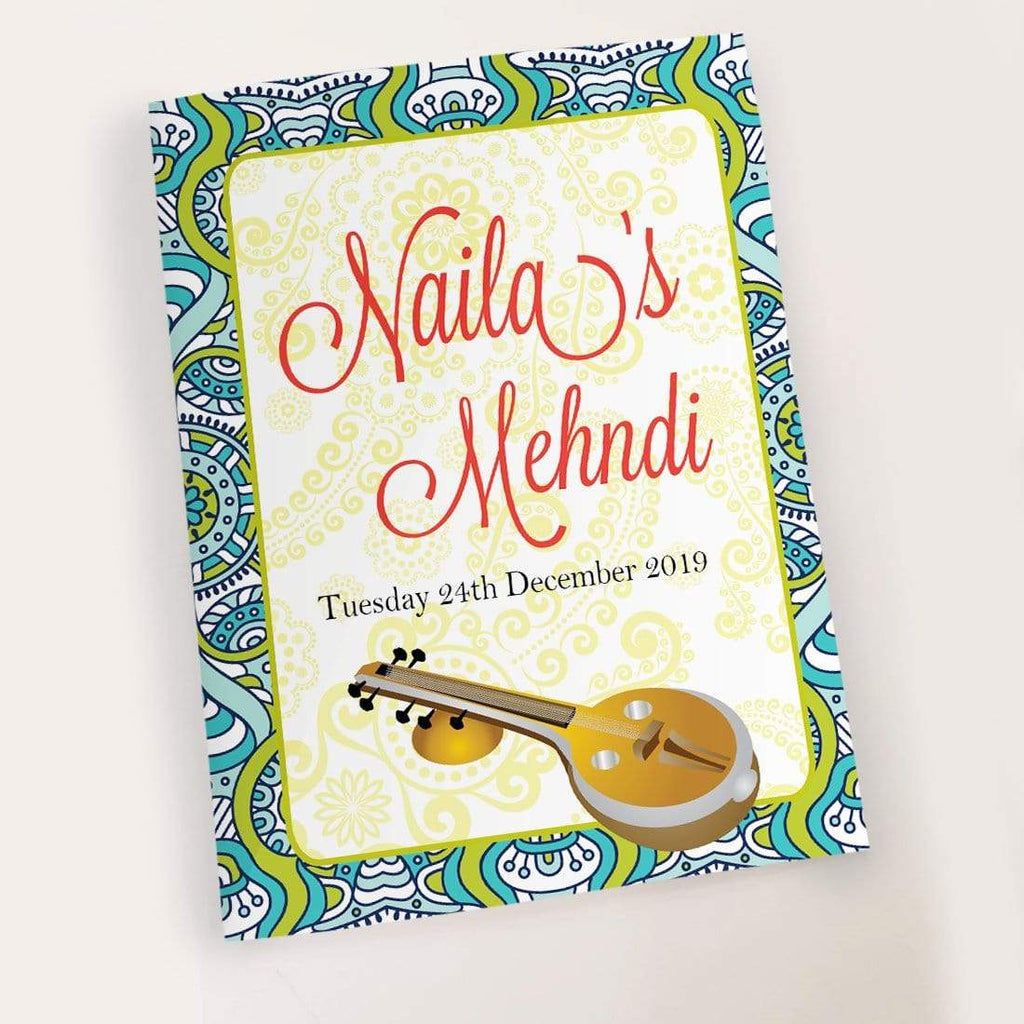 Personalised Urdu Wedding Mehndi Dholki Mayya Song Books Hen Party Tradition 2