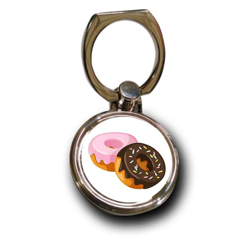Personalised Mobile Phone Ring Holder Protector Doughnut crazy For All Models