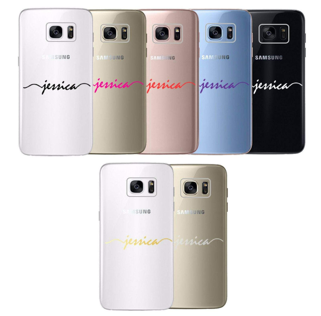 Personalise Crown Heart Diamond Gel Soft Back Cover Case For ALL Samsung Models8