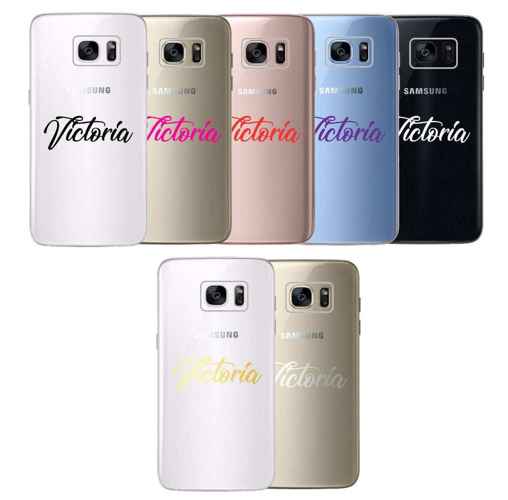 Personalise Heart Diamond Gel Soft Back Cover Case For ALL Samsung Models 12