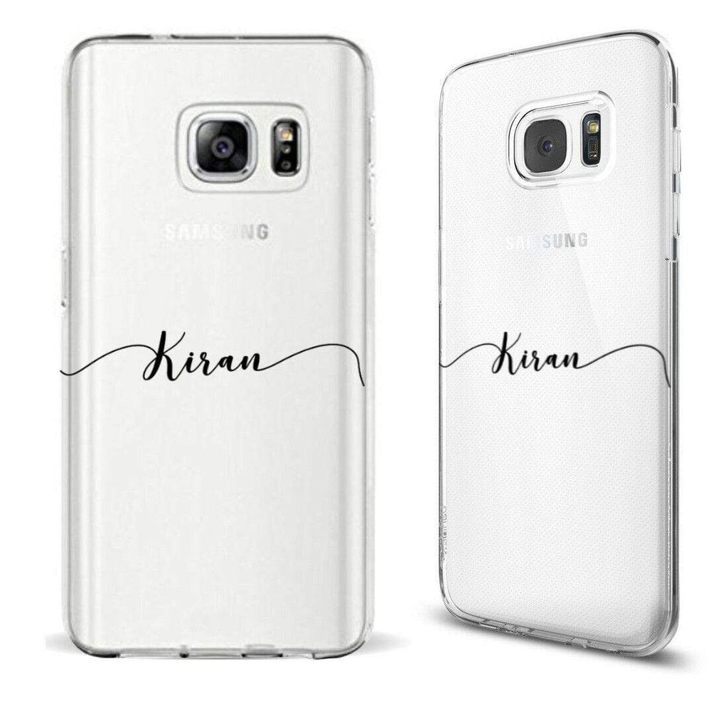 Personalise Crown Heart Diamond Gel Soft Back Cover Case For ALL Samsung Models9