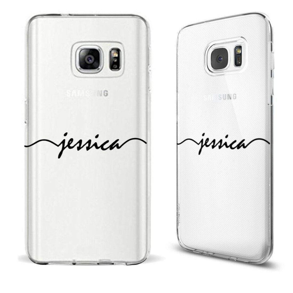 Personalise Crown Heart Diamond Gel Soft Back Cover Case For ALL Samsung Models8