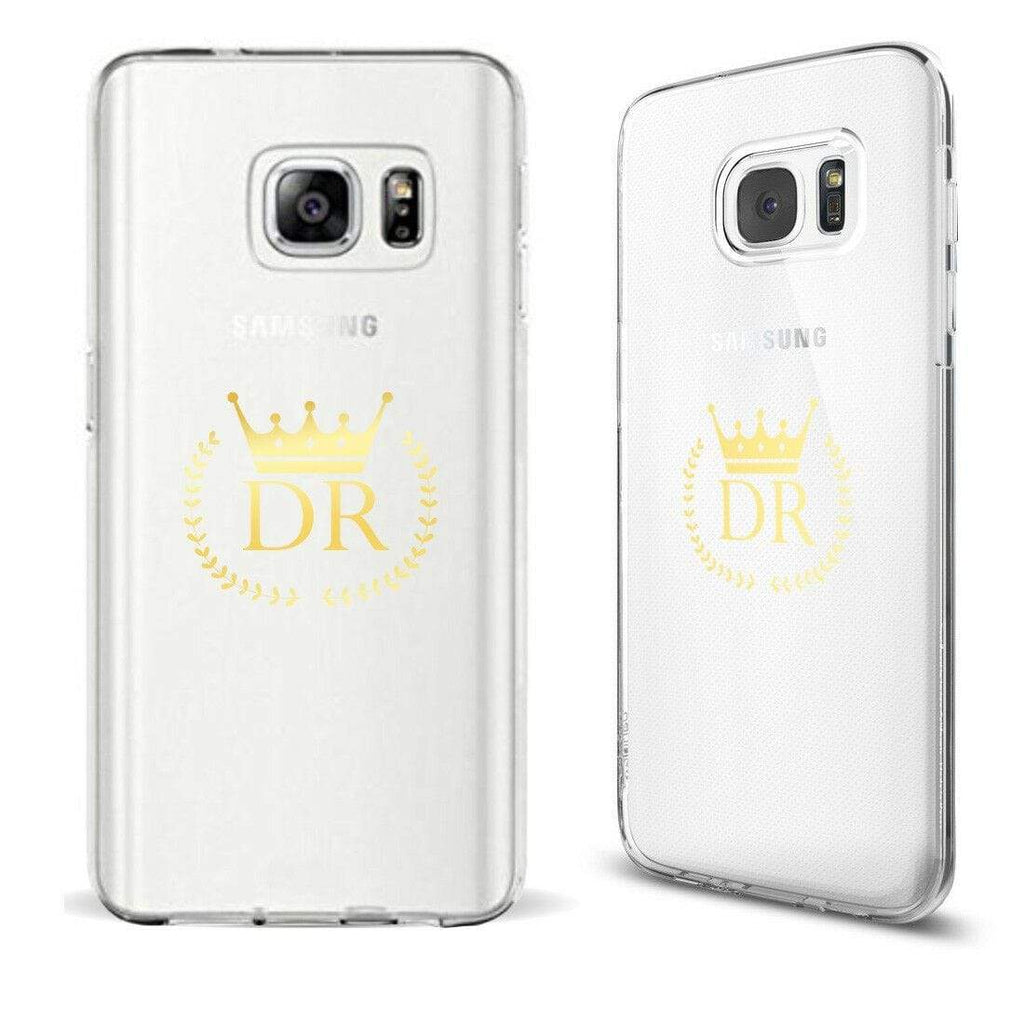 Personalise Crown Cyrstal Gel Soft Back Cover Case For ALL Samsung Models 4