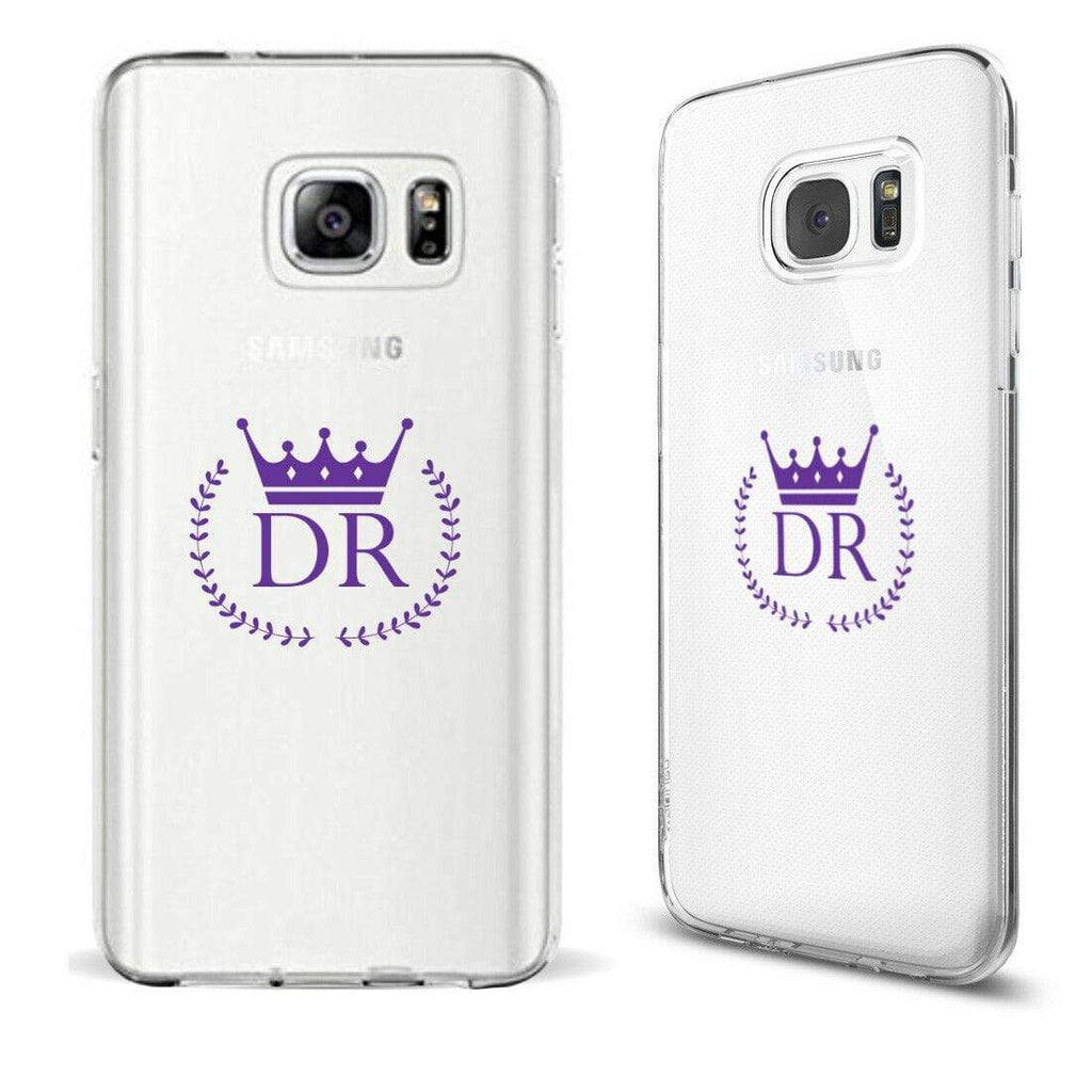 Personalise Crown Cyrstal Gel Soft Back Cover Case For ALL Samsung Models 4