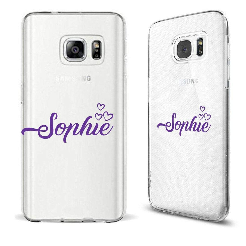 Personalise Heart Diamond Gel Soft Back Cover Case For ALL Samsung Models 11