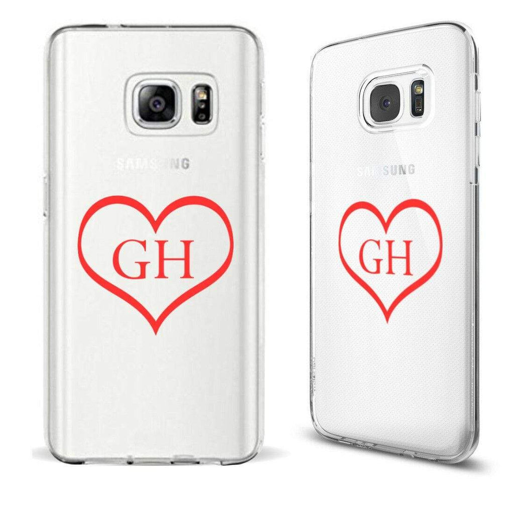 Personalise Crown Heart Diamond Gel Soft Back Cover Case For ALL Samsung Models7