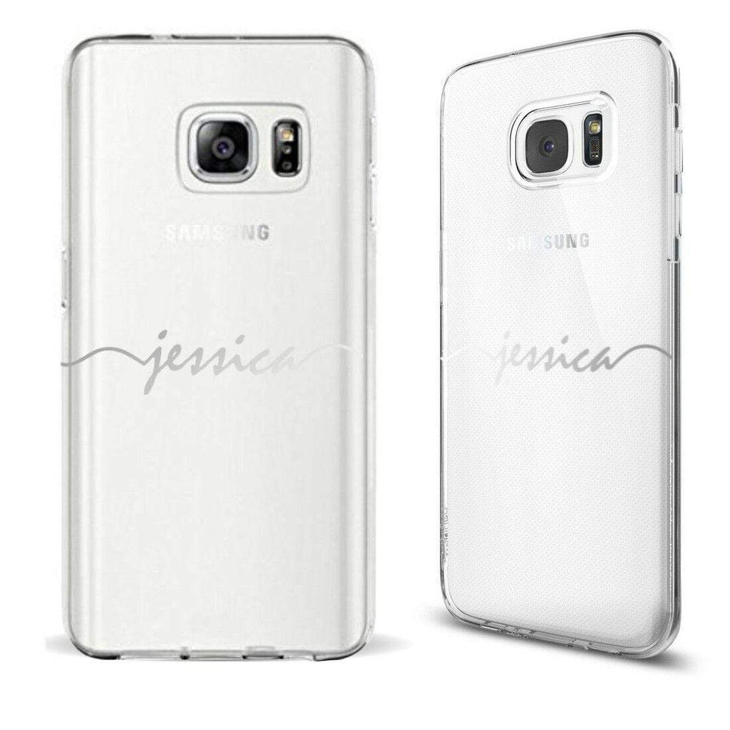 Personalise Crown Heart Diamond Gel Soft Back Cover Case For ALL Samsung Models8