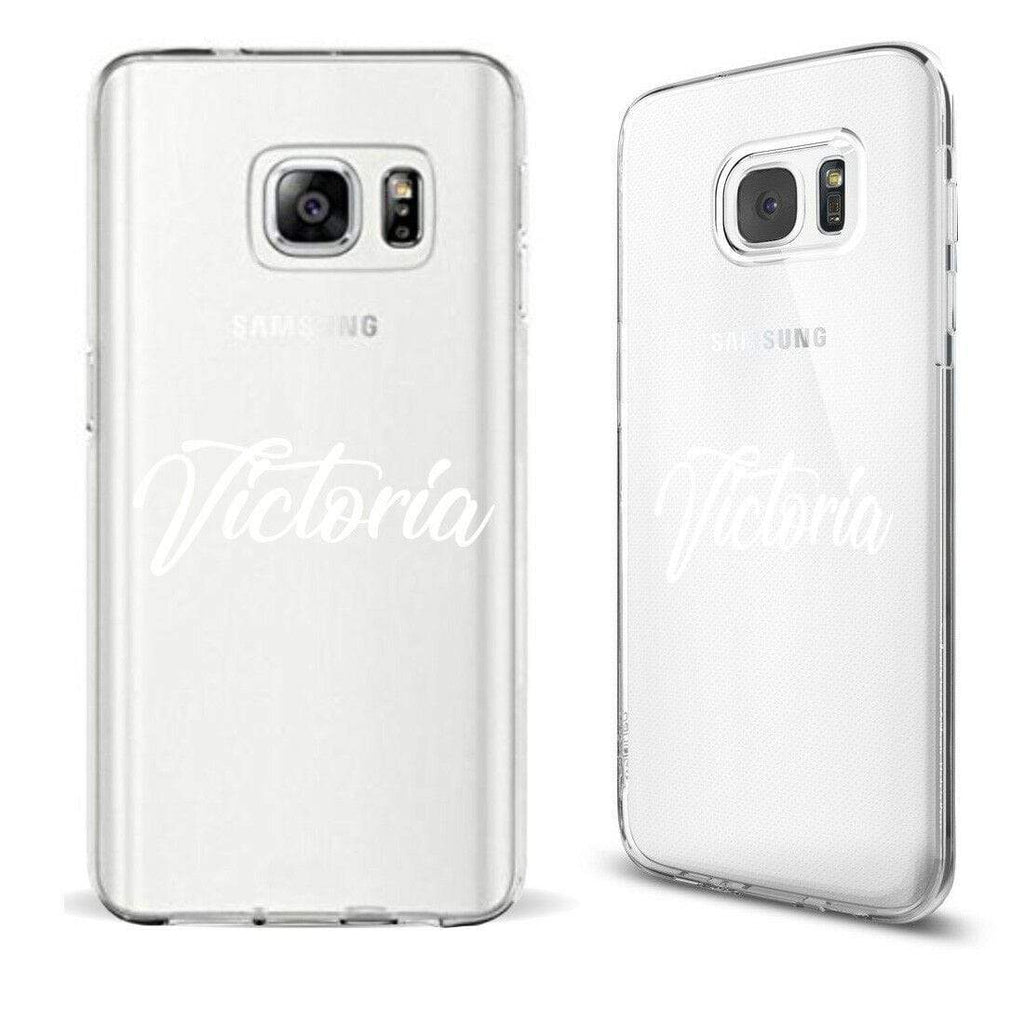 Personalise Heart Diamond Gel Soft Back Cover Case For ALL Samsung Models 12