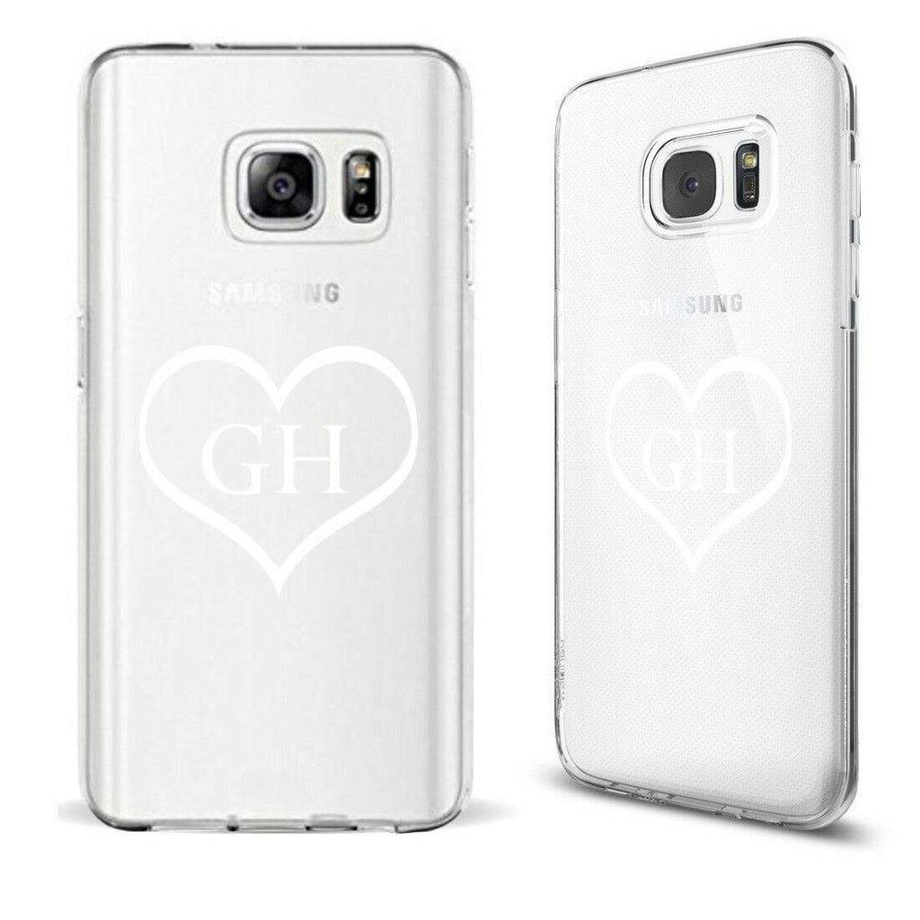 Personalise Crown Heart Diamond Gel Soft Back Cover Case For ALL Samsung Models7