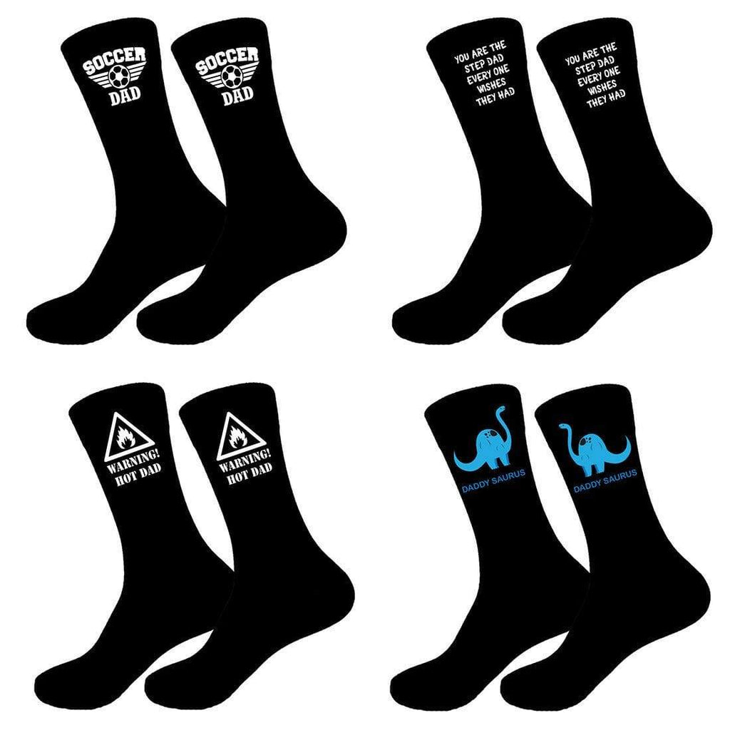 Mens Fathers Day Grandad Step Dad Socks Sizes 6-11, 10-13 Big Foot New