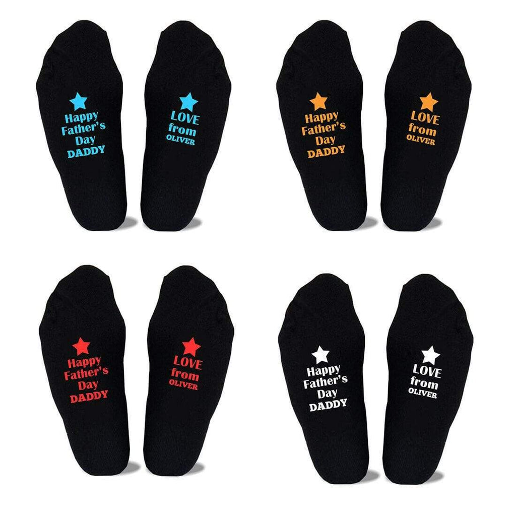 Personalised Mens Dads Father's Day Gift Socks Present Sizes 6-11,10-13 Big Foot