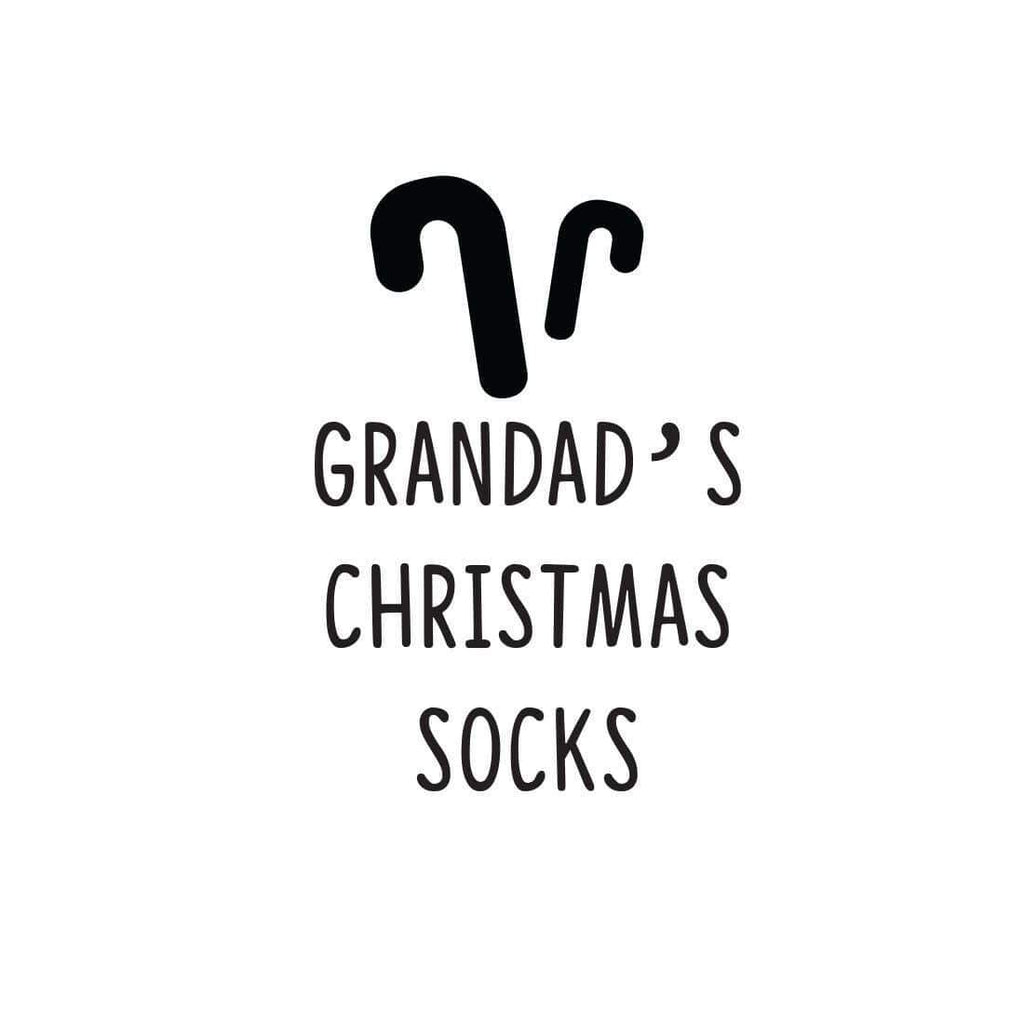 Personalised Mens Grandad Xmas Merry Christmas  Socks Gift Box Sizes 6-11