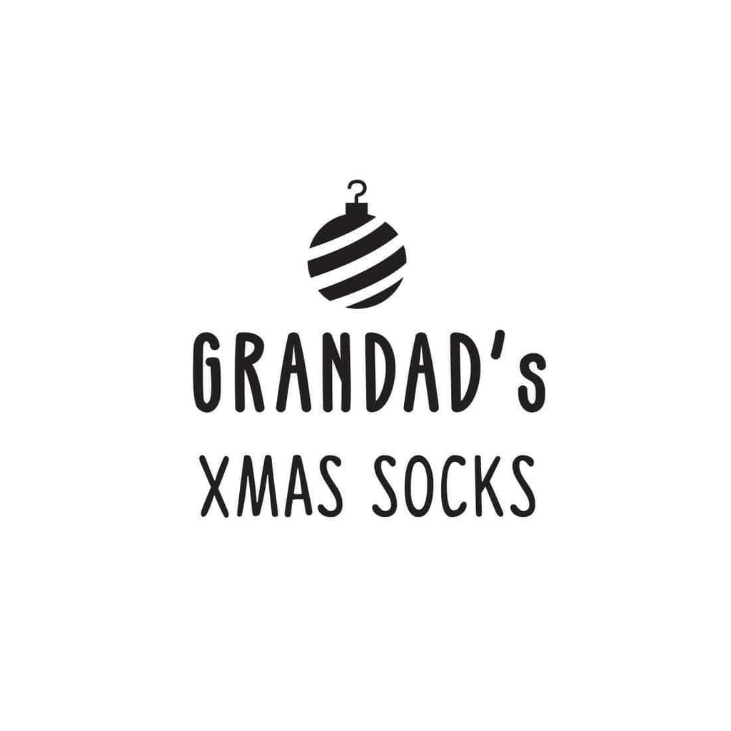 Personalised Mens Grandad Xmas Merry Christmas  Socks Gift Box Sizes 6-11