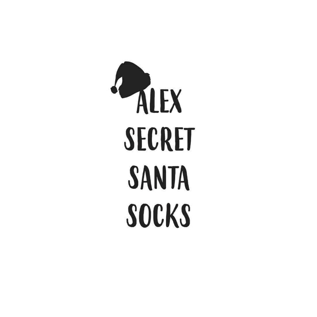 Personalised Mens Secret Santa Grandad Xmas Socks Present Gift Box Sizes 6-11