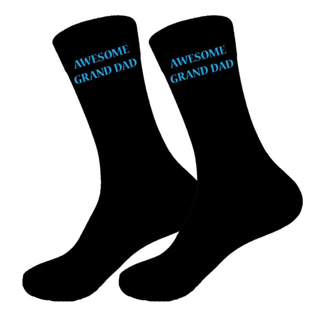 Mens Personalised Grandad GrandPaa Dad Saurus Socks Sizes 6-11, 10-13 Big Foot