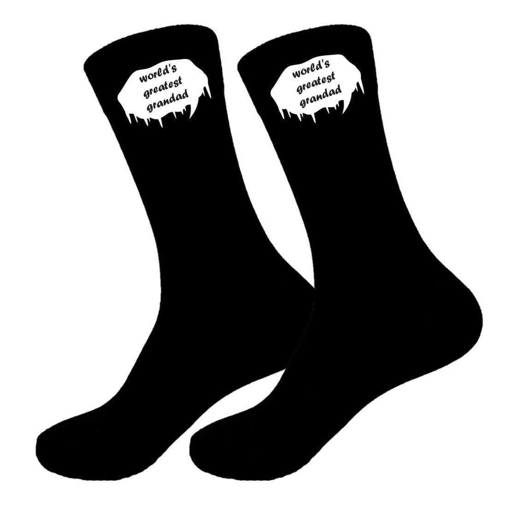 Mens Personalised Best Grandad GrandPaa Dad Socks Sizes 6-11, 10-13 Big Foot