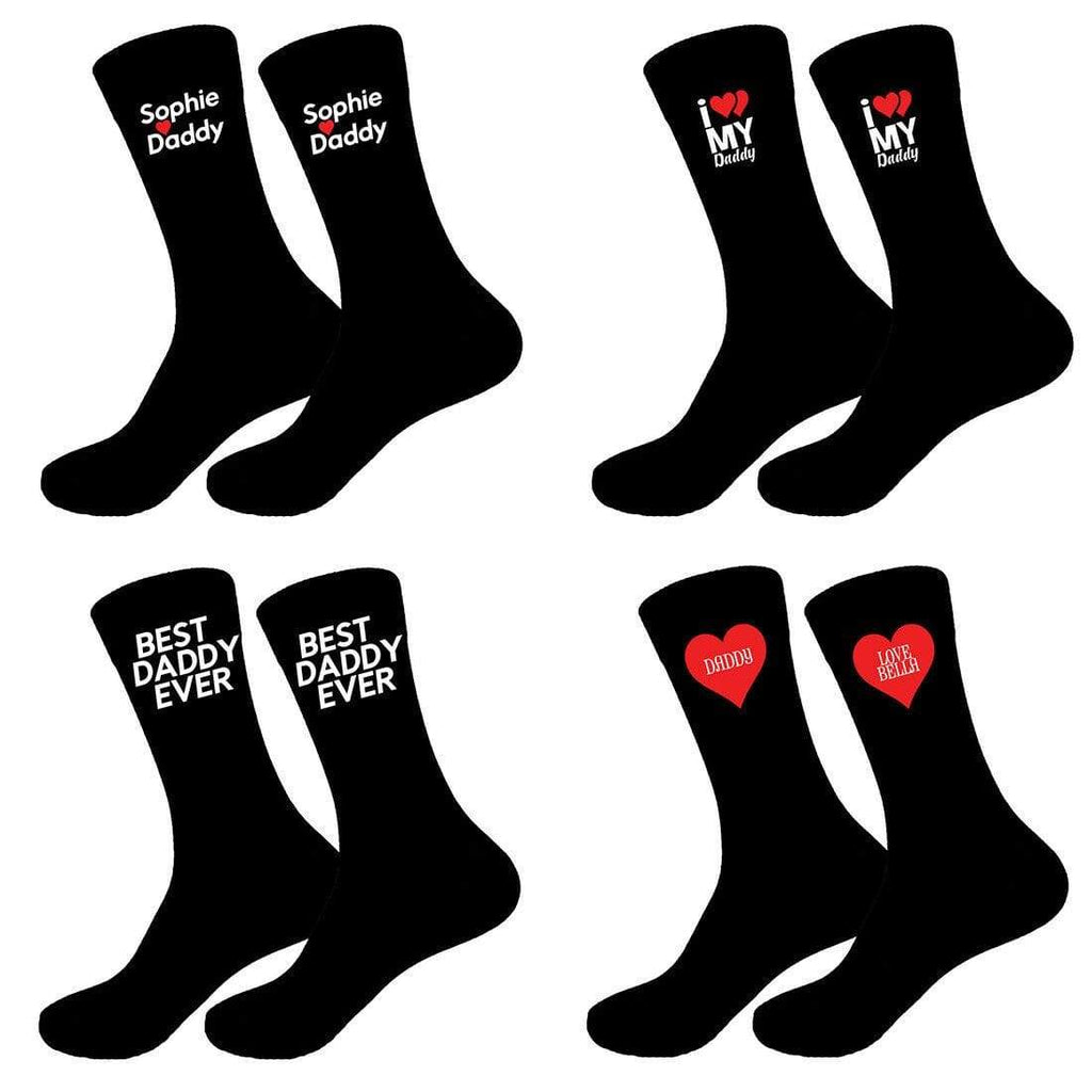 Mens Fathers Day Valentines Grandad Dad Socks Sizes 6-11, 10-13 Big Foot D1